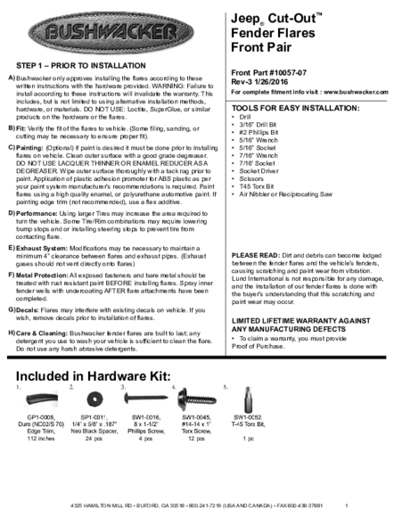 Installation Manual
